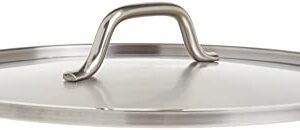 Update International Stainless Steel Stock Pot Cover, 24-Quart, Silver