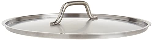 Update International Stainless Steel Stock Pot Cover, 24-Quart, Silver