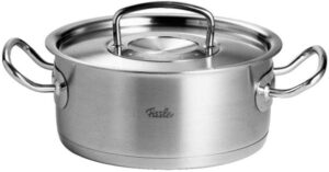 fissler original-profi collection 2019 stainless steel dutch oven with lid, 4.9 quart