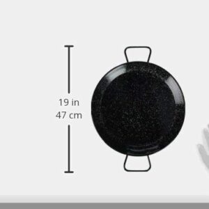 Garcima 13-Inch Enameled Steel Paella Pan, 32cm