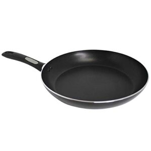 mirro a7970784 get a grip aluminum nonstick 12-inch fry pan / saute pan cookware, black