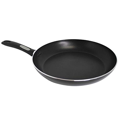 Mirro A7970784 Get A Grip Aluminum Nonstick 12-Inch Fry Pan / Saute Pan Cookware, Black