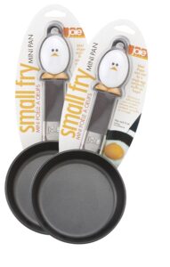 joie mini nonstick egg and fry pan, 4.5” set of 2