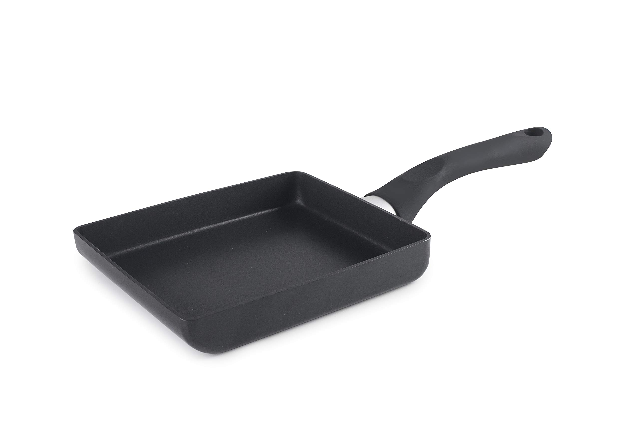 Ibili Square Japanese Omelette Pan / Egg Pan Skillet, Tamagoyaki Pan, PFOA-Free, Dishwasher Safe, Double Non-Stick Coating, Bakelite Handle, 5.9" x 7" x 2.3" - Made in Spain