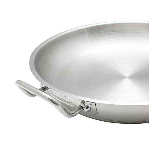 Thunder Group Stainless Steel Fry Pan, 14-Inch