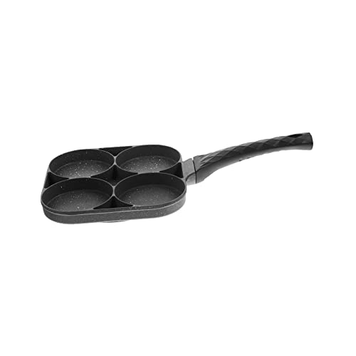 Yardwe Fried Egg Pan Home Tool Set Japanese Frying Pot Egg Skillet Four Cup Egg Pan Small Frying Cooking Pan Sandwich Maker Egg Cooking Pan Kitchen Gadget Egg Frying Pan Alloy Tamagoyaki