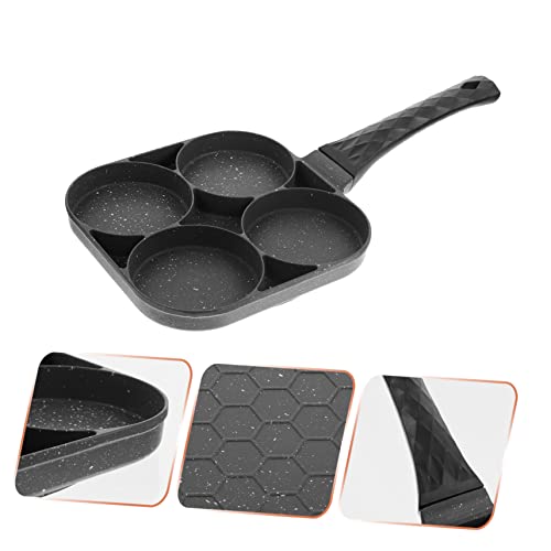 Yardwe Fried Egg Pan Home Tool Set Japanese Frying Pot Egg Skillet Four Cup Egg Pan Small Frying Cooking Pan Sandwich Maker Egg Cooking Pan Kitchen Gadget Egg Frying Pan Alloy Tamagoyaki