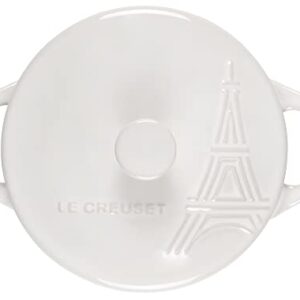 Eiffel Tower Stoneware Mini Cocotte - White