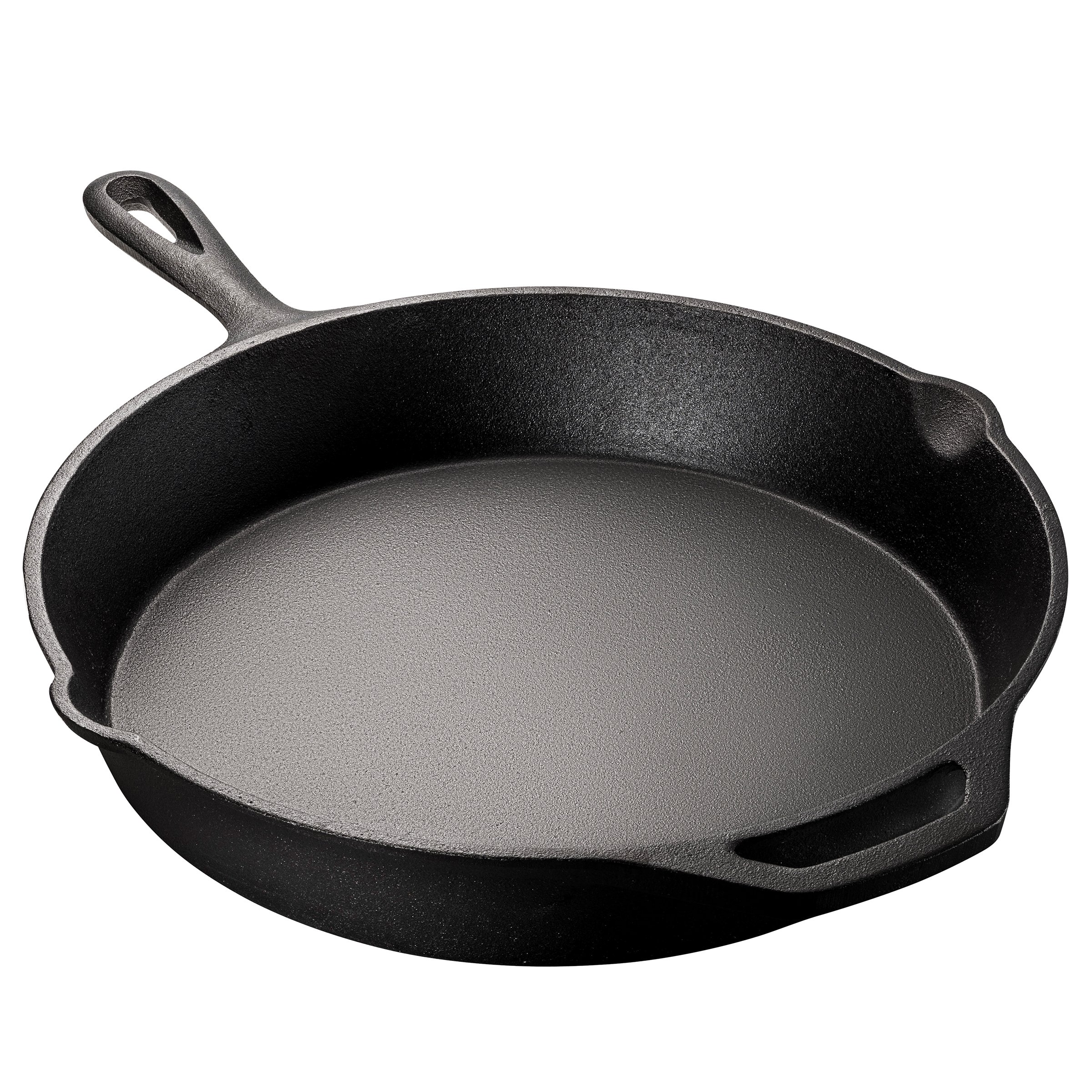 Cast Iron Skillet - 12 Inch Versatile and Durable Cast Iron Pan - Multi Use Premium Quality Kitchen Pans - Pre-Seasoned Round Big Frying Pan for Oven, Grill, Stove, Oven