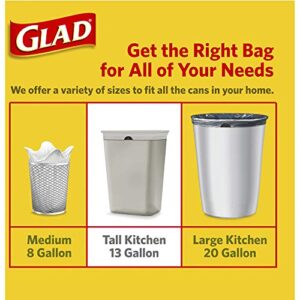 Glad OdorShield Trash Bag, White, 80 Count