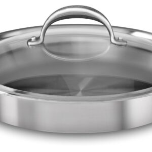 KitchenAid 5-Ply Copper Core 3.5 quart Braiser with Lid - Stainless Steel, Medium, Stainless Steel Finish