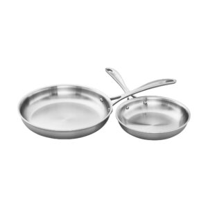 zwilling spirit stainless fry pan set, 2-pc, stainless steel