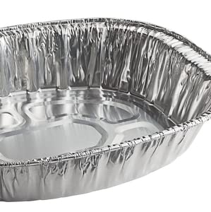 Disposable Oval Roasting Pan - Durable Turkey Roaster Pans Extra Large, Heavy-Duty Aluminum Foil, Deep, Oval Shape for Chicken, Meat, Brisket, Roasting, Baking, Recyclable (20)