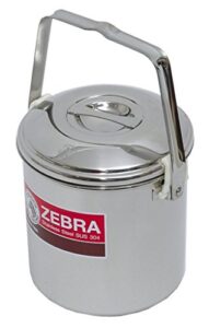 zebra brand14 centimeter loop handle stainless steel pot