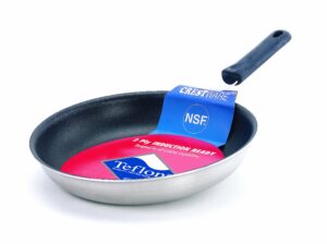 crestware commercial grade, fry08xih, 8.5" inch coated induction efficient fry pan (package of 1)