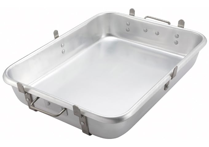 Winware Aluminum Roast Pan 18 Inch x 24 Inch x 4-1/2 Inch with Lugs