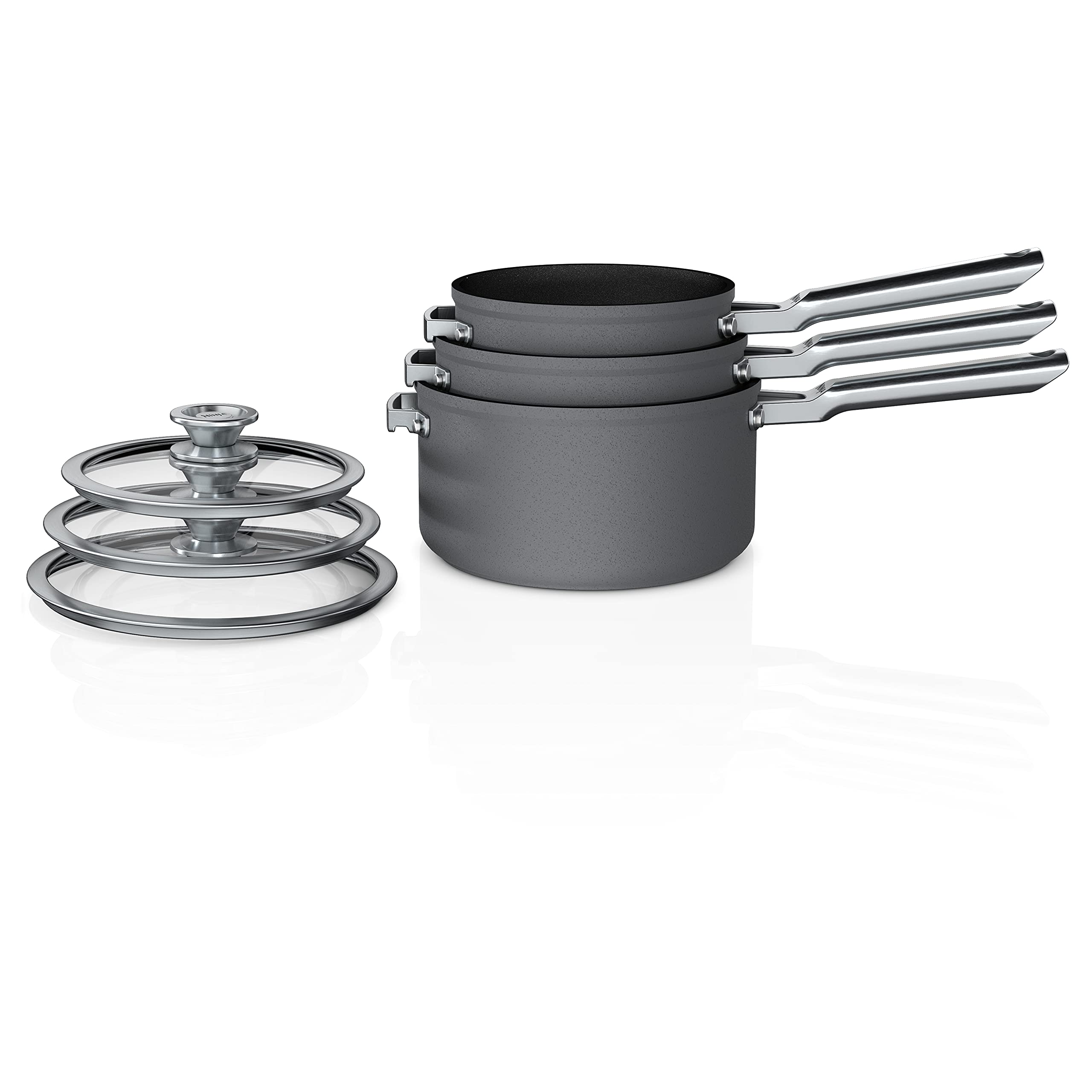 Ninja Foodi NeverStick Premium Cookware Bundle with Saucepan Set, PossiblePot & Accessories