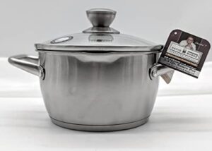 david burke gourmet pro regency ii (3.4 qt sauce pan), silver (m-12240)