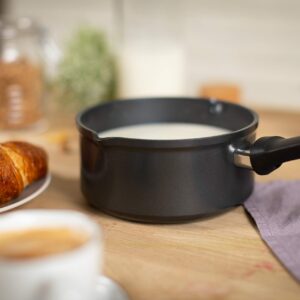 Kuhn Rikon "Easy Induction" Milk pan, 6.30", Black