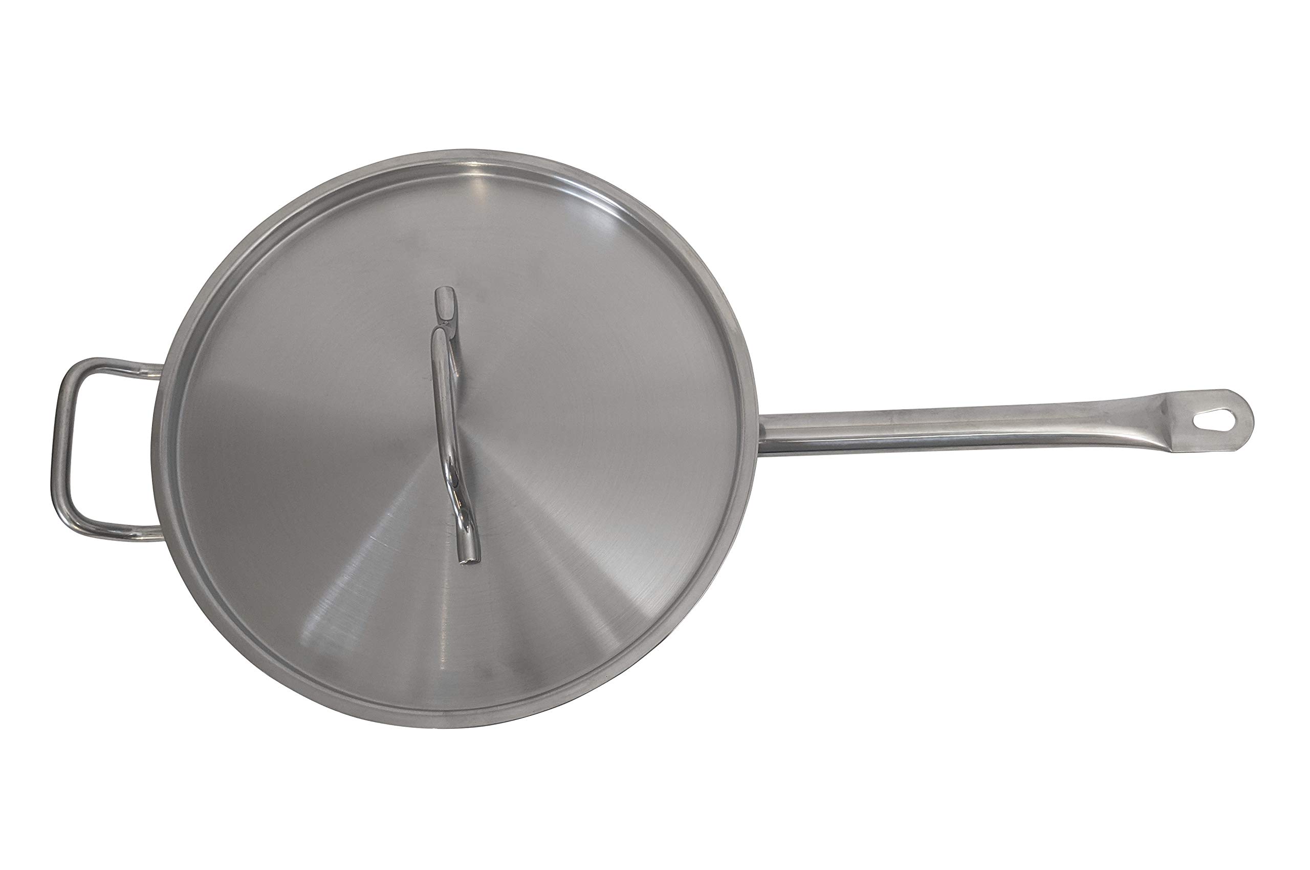 Update International SSAU-7 Saute Fry Pan, 7 quarts, Silver