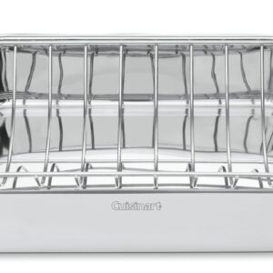 Cuisinart 77-412P1 Piece 12-Quart Chef's-Classic-Stainless-Cookware-Collection, Pasta/Steamer Set (4-Pc.) & 7117-16UR Chef's Classic 16-Inch Rectangular Roaster with Rack, Stainless Steel