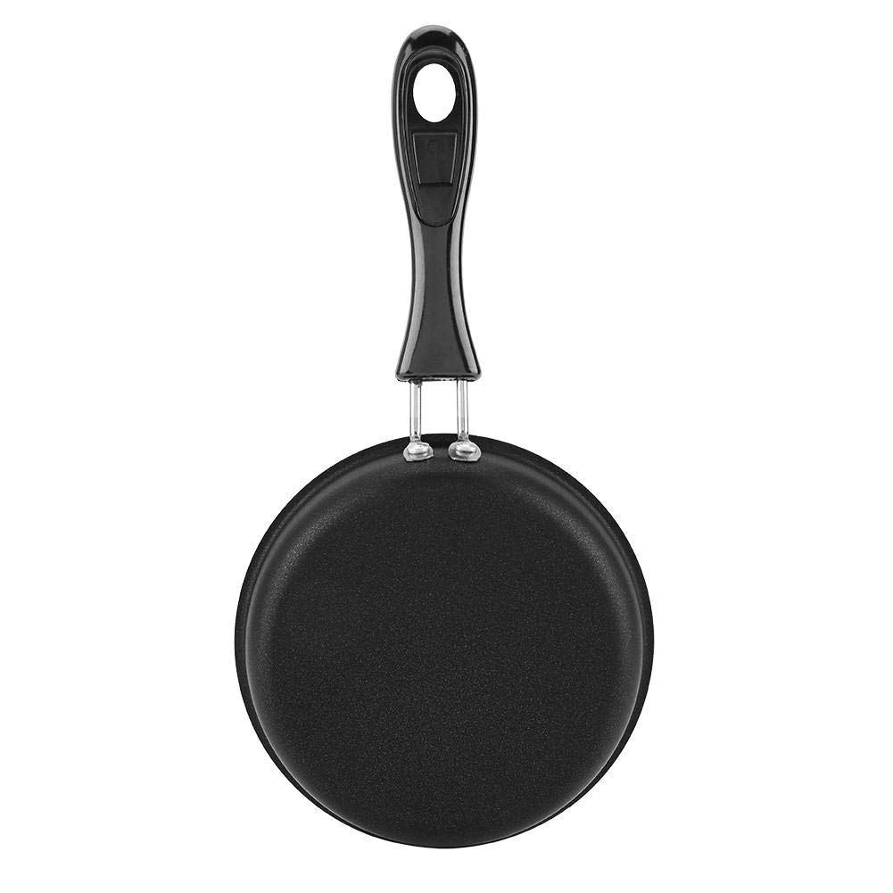 Single Egg Pan, 4.72 Inch Pure-iron One Egg Frying Pan with Dupont Coating Nonstick Single Egg Frying Pan for Scrambled Eggs Omelets & Pancakes Making