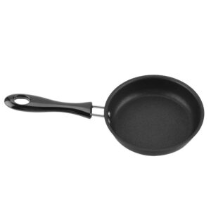 Single Egg Pan, 4.72 Inch Pure-iron One Egg Frying Pan with Dupont Coating Nonstick Single Egg Frying Pan for Scrambled Eggs Omelets & Pancakes Making