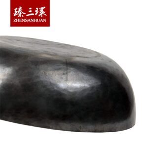 臻三环 ZhenSanHuan Chinese HandHammered Iron Woks and Stir Fry Pans, Non-stick, No Coating, Induction Suitable, 章丘铁锅，舌尖上的中国，A bite of China (28CM)