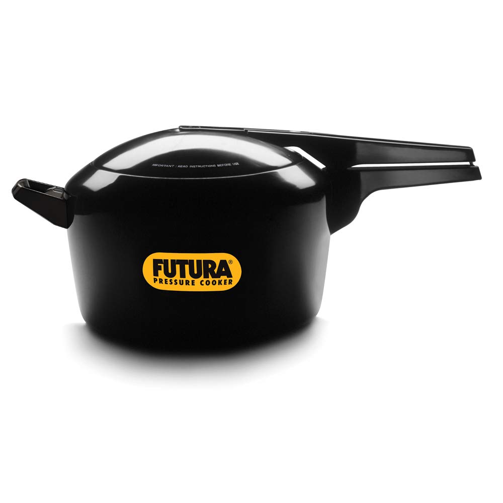 Hawkins Futura Hard Anodized Pressure Cooker, 7 Liter, Black