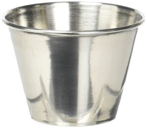 winco stainless steel sauce cup, 2.5-ounce