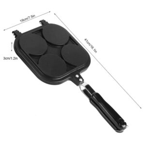 Worii Egg Frying Pan, DoubleSided Lovely Cartoon Animal Pattern Breakfast Omelette Burger Steak NonStick Frying Pan Kitchen Cooking Tool