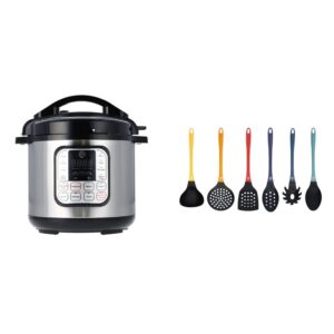 masterchef electric pressure cooker 10-in-1 multicooker + masterchef kitchen utensils set, 6 pieces