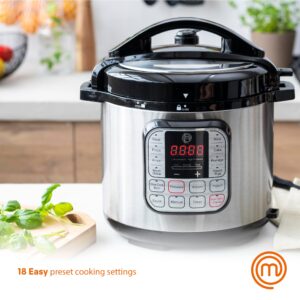 MasterChef Electric Pressure Cooker 10-in-1 Multicooker + MasterChef Kitchen Utensils Set, 6 Pieces