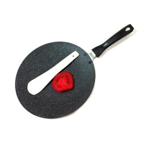 gd roti pan nonstick concave roti tawa griddle non-stick chapati tawa roti tawa paratha tawa naan roti chapati tawa concave aluminum chapati tawa thickness 4 mm (275 mm)