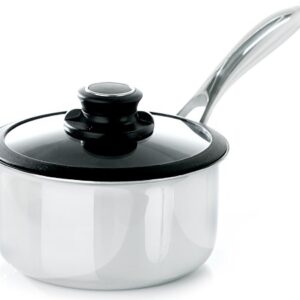 Black Cube Quick Release Cookware, Saucepan with Lid, 8-Inch/2.5 Quart