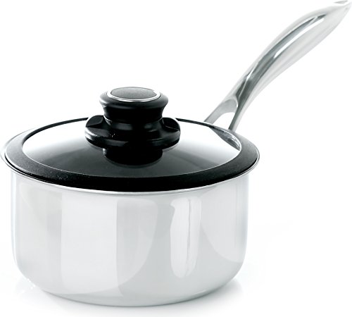 Black Cube Quick Release Cookware, Saucepan with Lid, 8-Inch/2.5 Quart