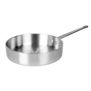 truecraftware-7 quart professional sauté pan aluminum 3.5mm thickness- cooking pan chef cooking pan frying pan skillet for home and restaurant cookware nsf certified dishwasher safe