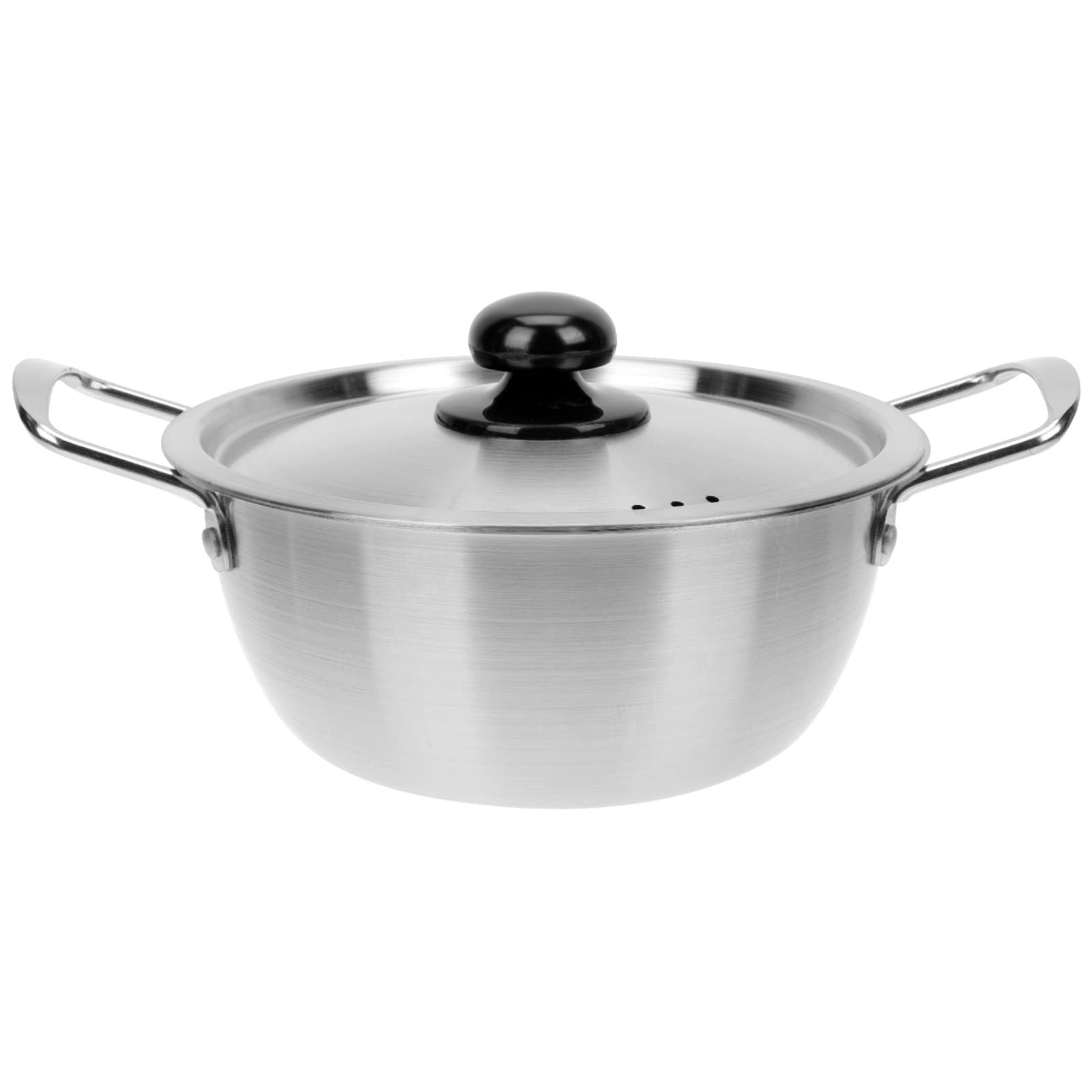 1 Set Stainless Steel Instant Noodle Pot Small Pots for Plants Chinese Aluminum Hot Pot Korean Ramen Noodle Pot Saucepan with Lid Stainless Steel Noodle Pot Non Stick Iron Soup Pot