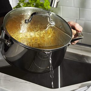 HENCKELS Clad H3 6-qt Dutch Oven, Induction Pot, Stainless Steel, Durable and Easy to clean