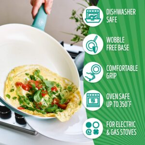 GreenLife 11" Griddle Pan + 12" Frying Pan Bundle | Healthy Ceramic Nonstick Cookware | PFAS-Free