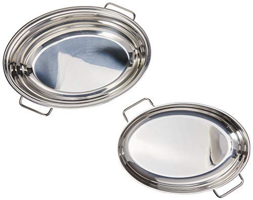 WMF Stainless Steel Deep Oval Roasting Pan, 16-1/4-Inch