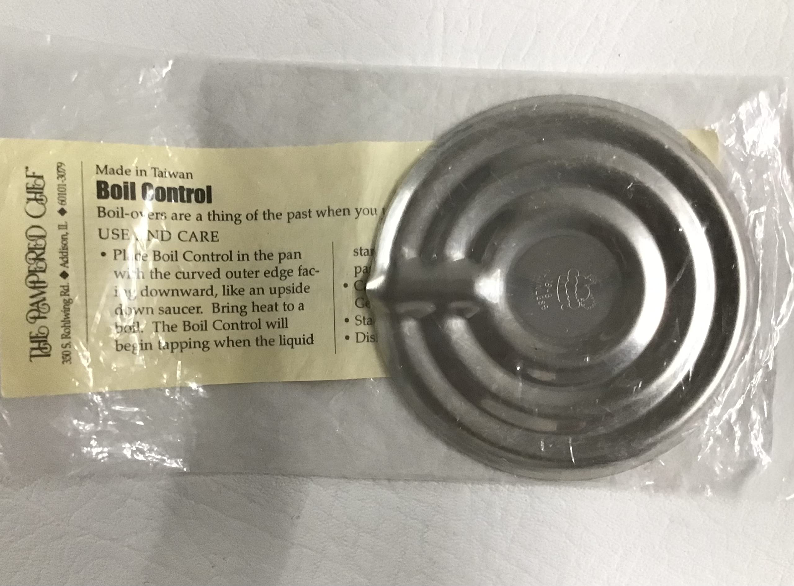 The Pampered Chef Stainless Steel Boil Control #2520