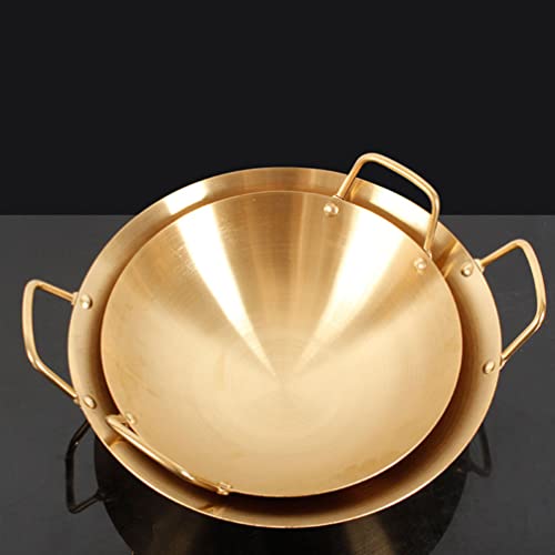 UPKOCH Stainless Steel Cookware Stainless Steel Sukiyaki Hot Pot: Japanese Style Single Serving Shabu Shabu Hot Pot Sukiyaki Nabe Pot Kitchen Cooking Tool Camping Accessories