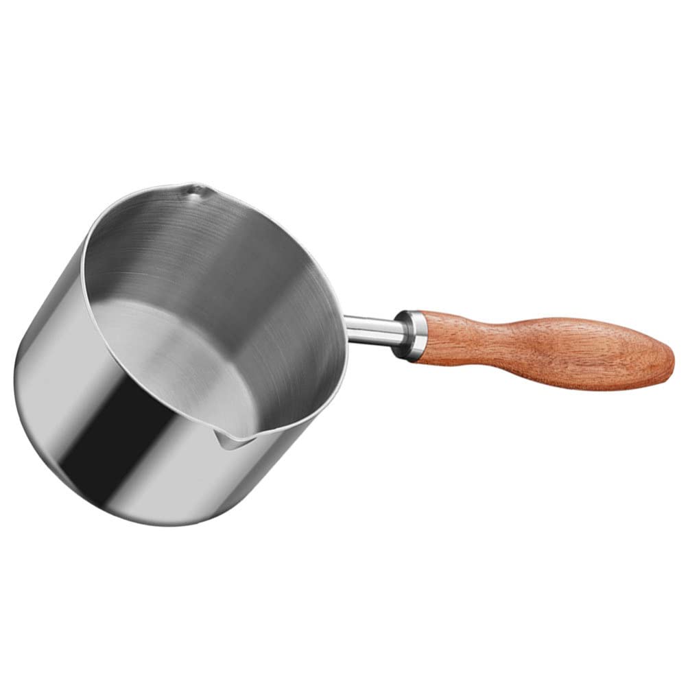 CALLARON Metal Milk Pot Saucepan Boiler Pot Nonstick Boiling Egg Pot with Handle for Melting Chocolate Wax Candy Candle Making