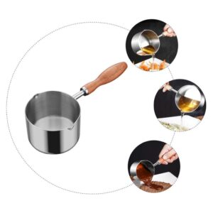 CALLARON Metal Milk Pot Saucepan Boiler Pot Nonstick Boiling Egg Pot with Handle for Melting Chocolate Wax Candy Candle Making