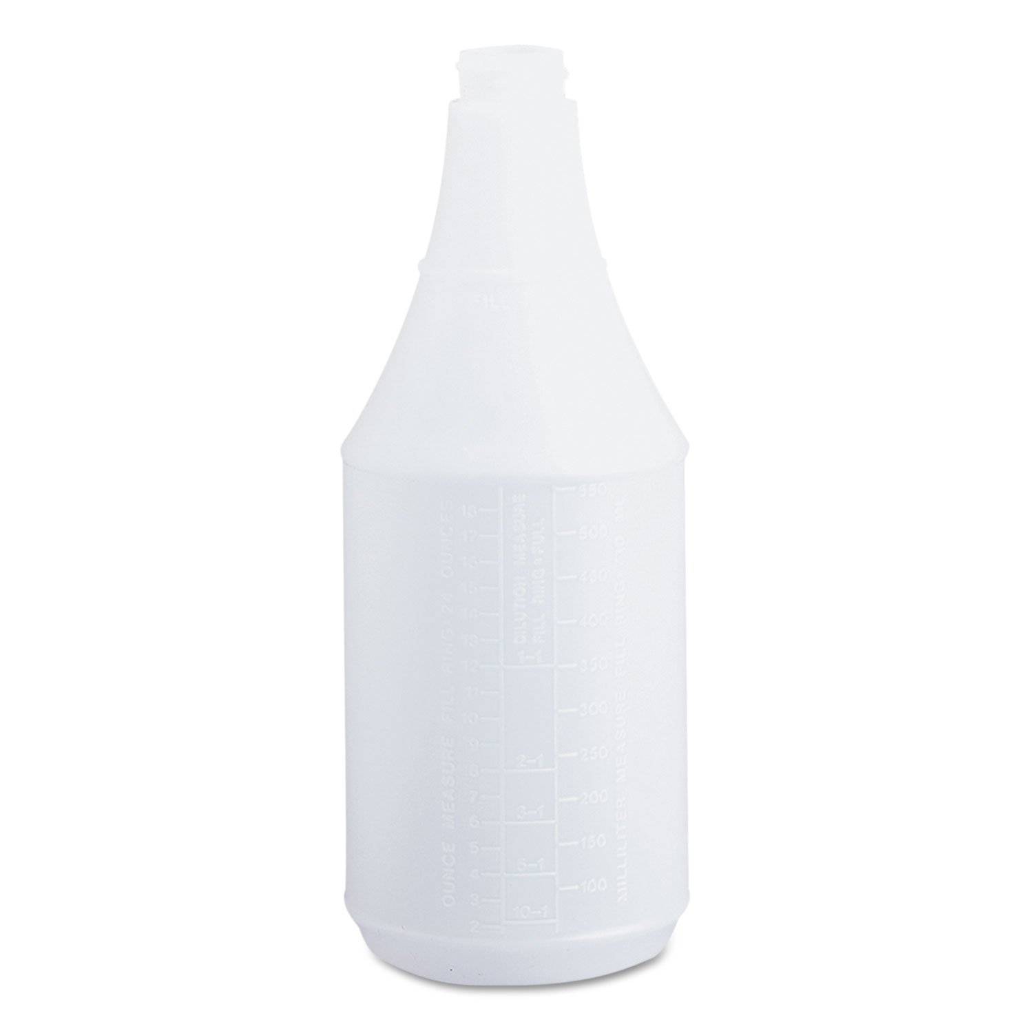 Boardwalk BWK00024 24 oz. Embossed Spray Bottle - Clear (24/Carton)