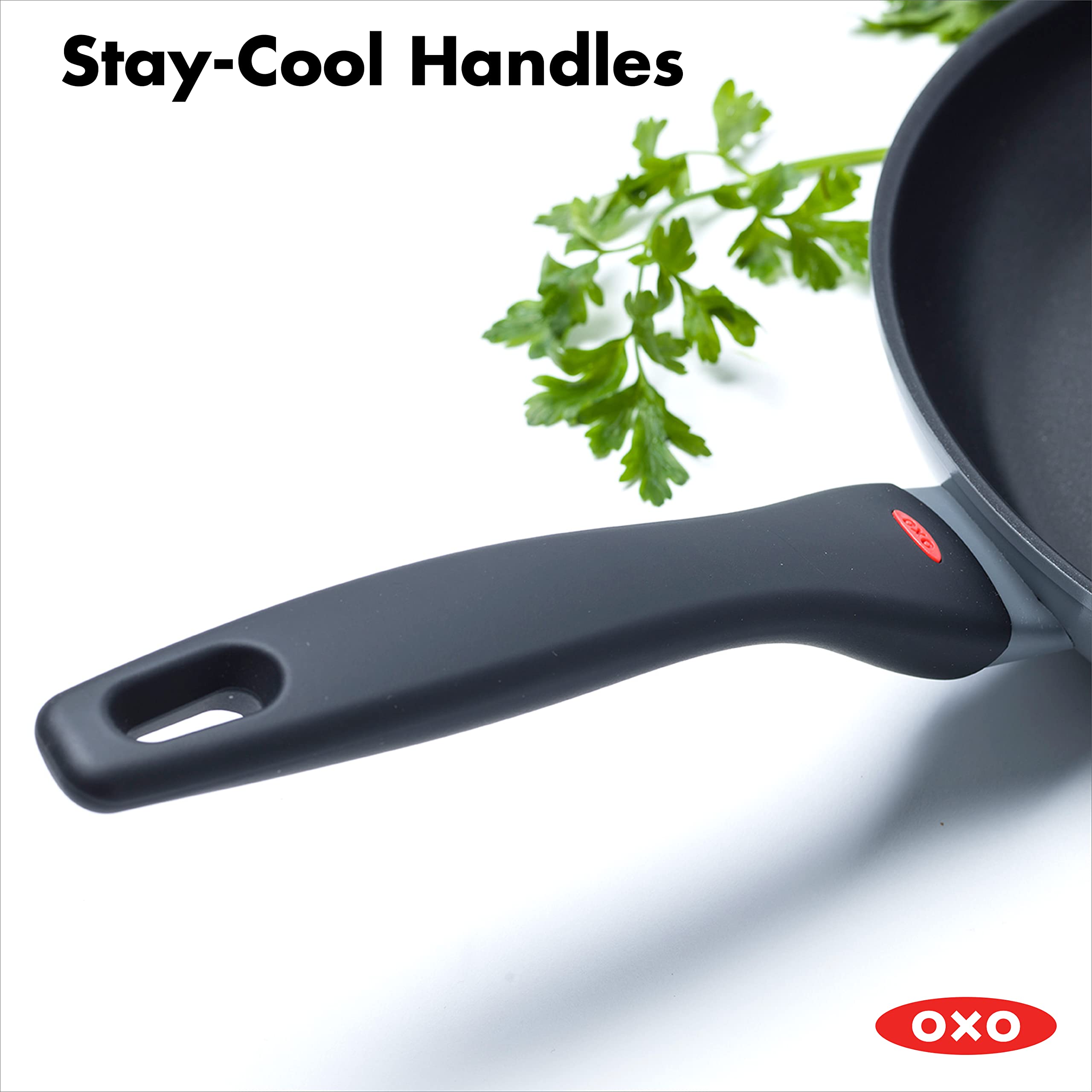 OXO Softworks Non-Stick 20 cm Frying Pan, Induction Safe, Black