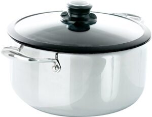black cube quick release cookware stockpot with lid, 11-inch/ 7.5 quart