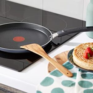 Tefal C38510 XL Force Crepe Pan 25 cm | Non-Stick Coating | Heavy Duty | Thermal Signal | Diffusion Base Pan Base | Extra Wide Shape | Sturdy Handle | Black