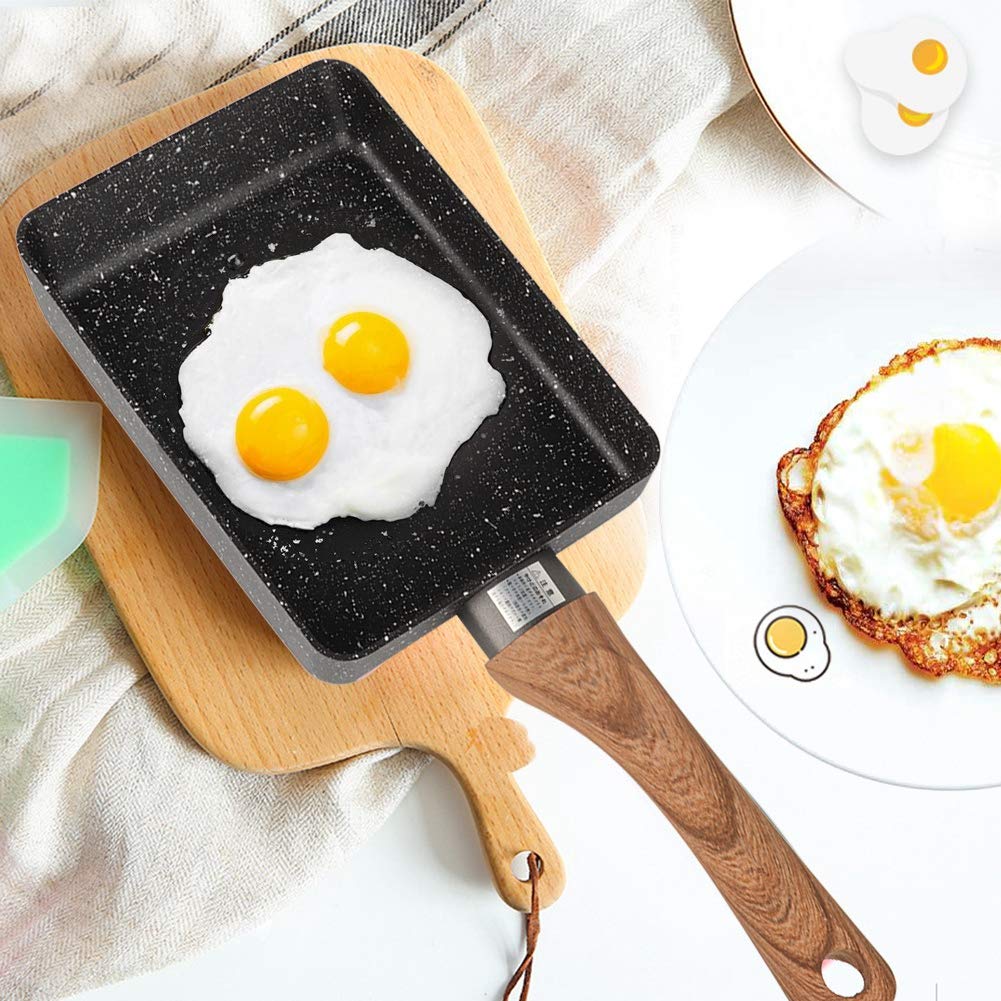 Tamagoyaki Japanese Omelette Pan, Nonstick Egg PanThickened Frying Pan Rectangle Mini Frying Pan Aluminum Cookware Ultra Durable Egg Skillet Fry Professional for Home Kitchen Resturant